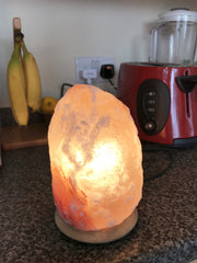 Himalayan Original Pink 2-3 Kg Rock Salt Lamp from Pakistan - recommended to purify the air and improve mood